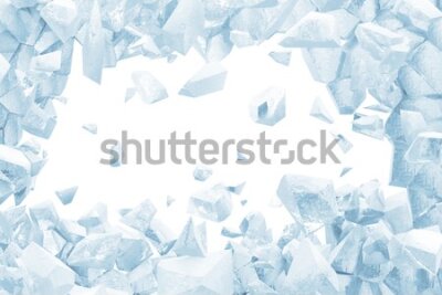 Fototapeta Bryły lodu efekt 3D