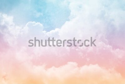 Fototapeta Chmury w pastelowych kolorach