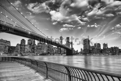 Fototapeta Czarno-biały krajobraz Nowego Jorku