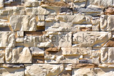 Fototapeta Dekoracyjny kamienny mur łupek