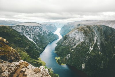 Górski krajobraz Norwegii
