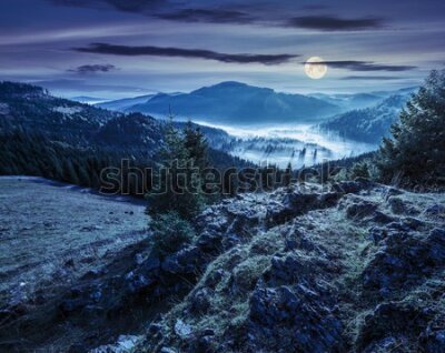 Fototapeta Górski pejzaż nocą