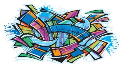 Fototapeta Kolorowe abstrakcyjne graffiti