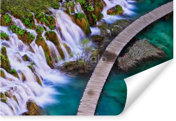 Fototapeta Malowniczy wodospad w Chorwacji