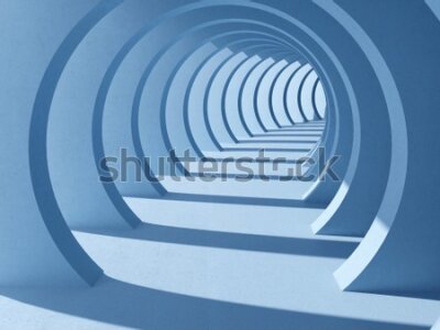 Fototapeta Modernistyczny tunel 3D