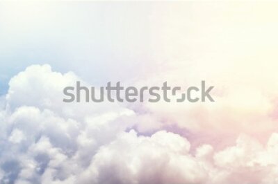 Fototapeta Niebiesko-różowe niebo