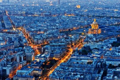 Fototapeta Nocna panorama Paryża
