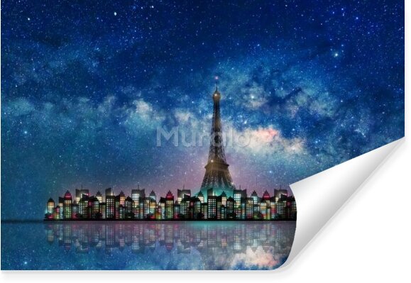 Fototapeta Nocna panorama Paryża