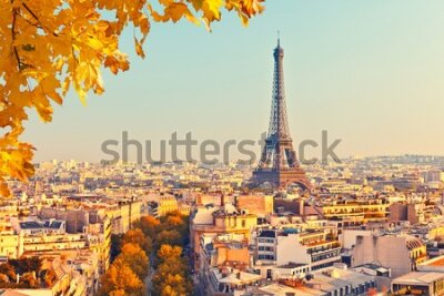 Fototapeta Panorama Paryża jesienią