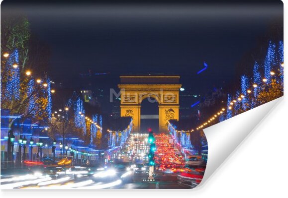 Fototapeta Panorama Paryża nocą