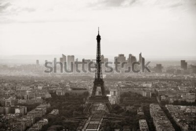 Fototapeta Panorama Paryża we mgle