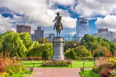 Fototapeta Pomnik Jerzego Waszyngtona w Boston Public Garden