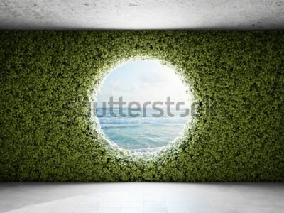 Fototapeta Roślinny tunel 3D