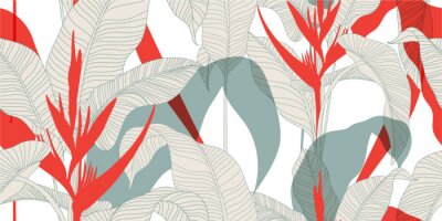 Tropikalna roślinność i liście