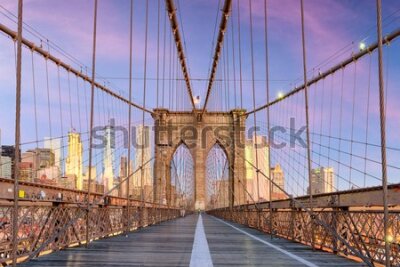 Fototapeta Widok na Nowy Jork z mostu