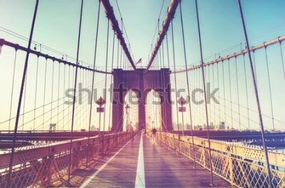 Fototapeta Widok z mostu Brooklińskiego