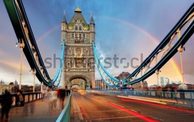 Fototapeta Widok z Tower Bridge w Londynie