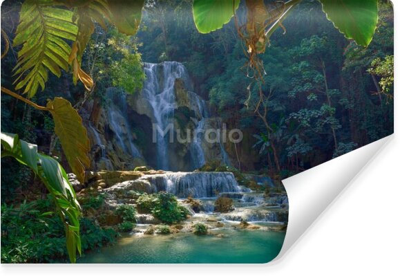 Fototapeta Wodospad w tropikalnym lesie