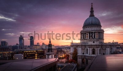 Fototapeta Zachód słońca nad Londynem