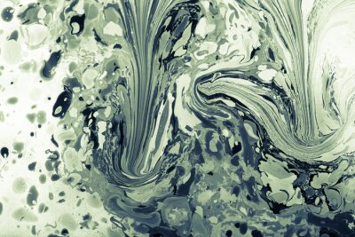 Fototapeta Zielonkawy abstrakcyjny marmurowy wzór