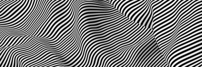 Obraz 3D czarno-biały abstrakcyjny deseń