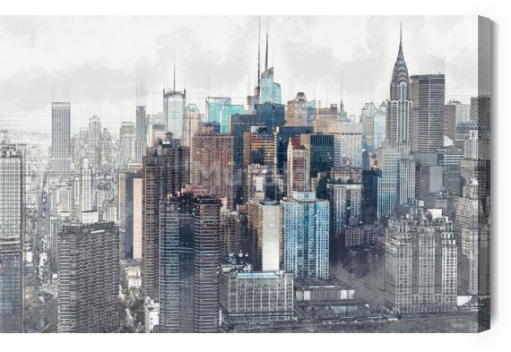 Obraz Abstrakcyjna panorama Nowego Jorku