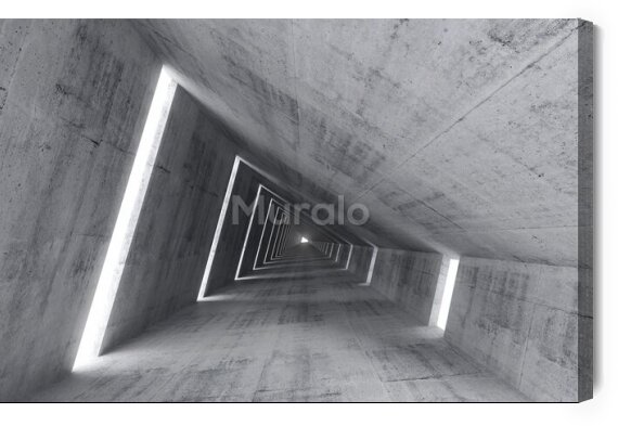 Obraz Betonowe wnętrze tunelu 3D