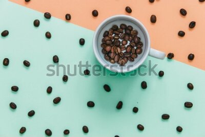 Obraz Filiżanka ziaren kawy
