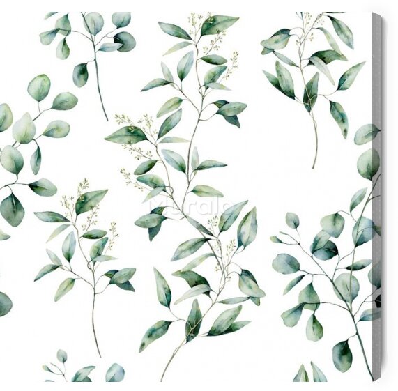 Obraz Malowane gałązki z liśćmi