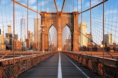 Most Brookliński na tle Nowego Jorku