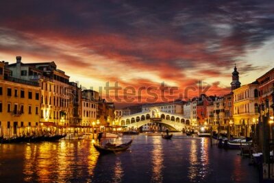 Obraz Most Rialto w Wenecji