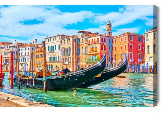 Obraz Na płótnie Kolorowe budynki w Wenecji
