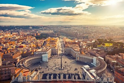 Obraz Na płótnie Perspektywa na Rzym