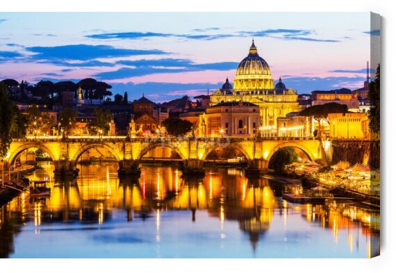 Obraz Na płótnie Rzym nocą