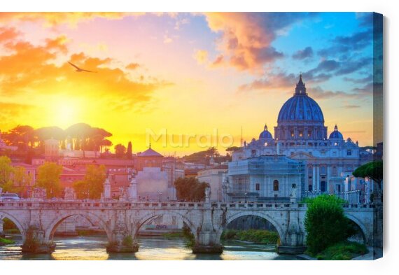 Obraz Na płótnie Rzym o wschodzie słońca