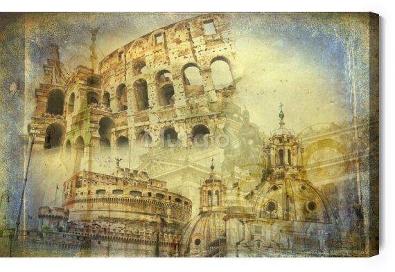 Obraz Na płótnie Rzym w stylu vintage