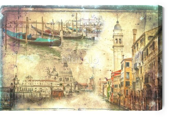 Obraz Na płótnie Wenecja w stylu vintage