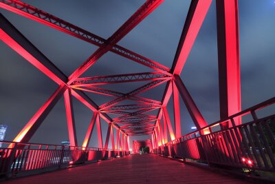 Obraz Nowoczesny most nocą