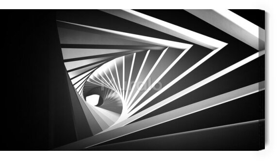 Obraz Nowoczesny tunel 3D - spirala