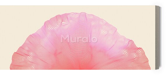 Obraz Różowa siatka 3D na jasnym tle