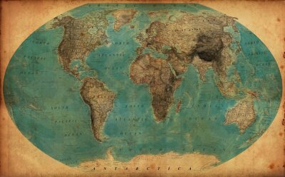 Stara mapa polityczna świata