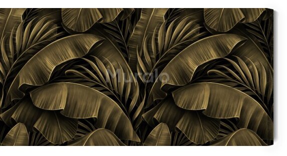 Obraz Tropikalne liście bananowca 3D