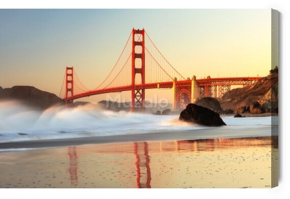 Obraz Widok z plaży na Golden Gate