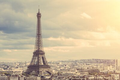 Obraz Wieża Eiffla na tle Paryża