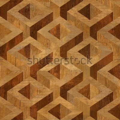 Tapeta Abstrakcyjny drewniany wzór geometryczny