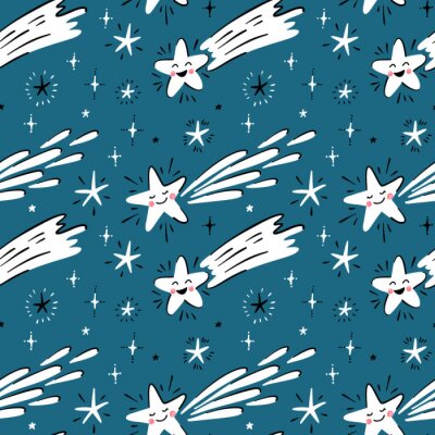 Tapeta Dla dzieci – Spadające gwiazdy