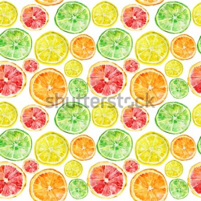 Tapeta Do jadalni owoce cytryny pomarańcze limonki