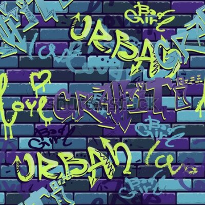 Tapeta Graffiti na murze