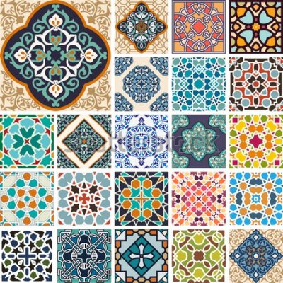 Tapeta Kolorowa, orientalna mozaika, do kuchni