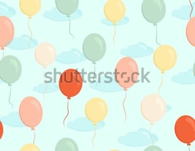 Tapeta Kolorowe małe balony